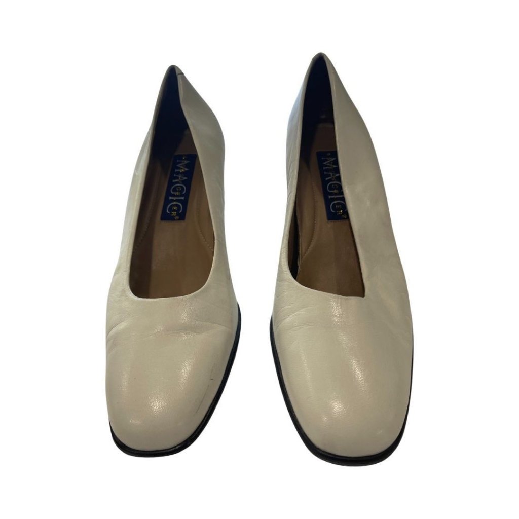 Andrew Geller Magic Vintage Nude Chunky Heel